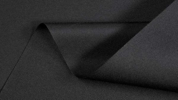 "SURLAST OUTDOOR MARINE WATERPROOF FABRIC COLOR BLACK 60"" WIDE 7 OZS. BY THE YARD "