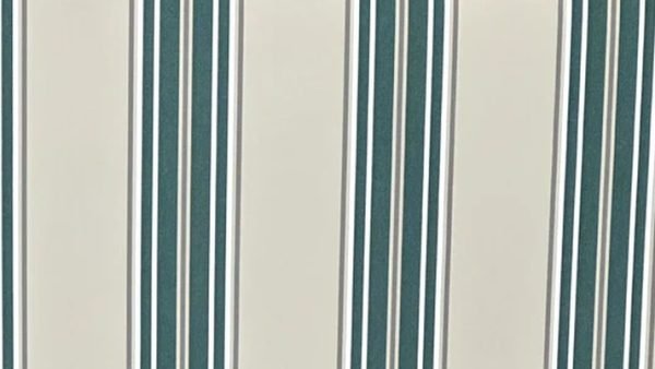 SUNBRELLA SHADE OUTDOOR WATERPROOF FABRIC 4932-0000 FANCY STRIPED FOREST GREEN BEIGE NATURAL 47"